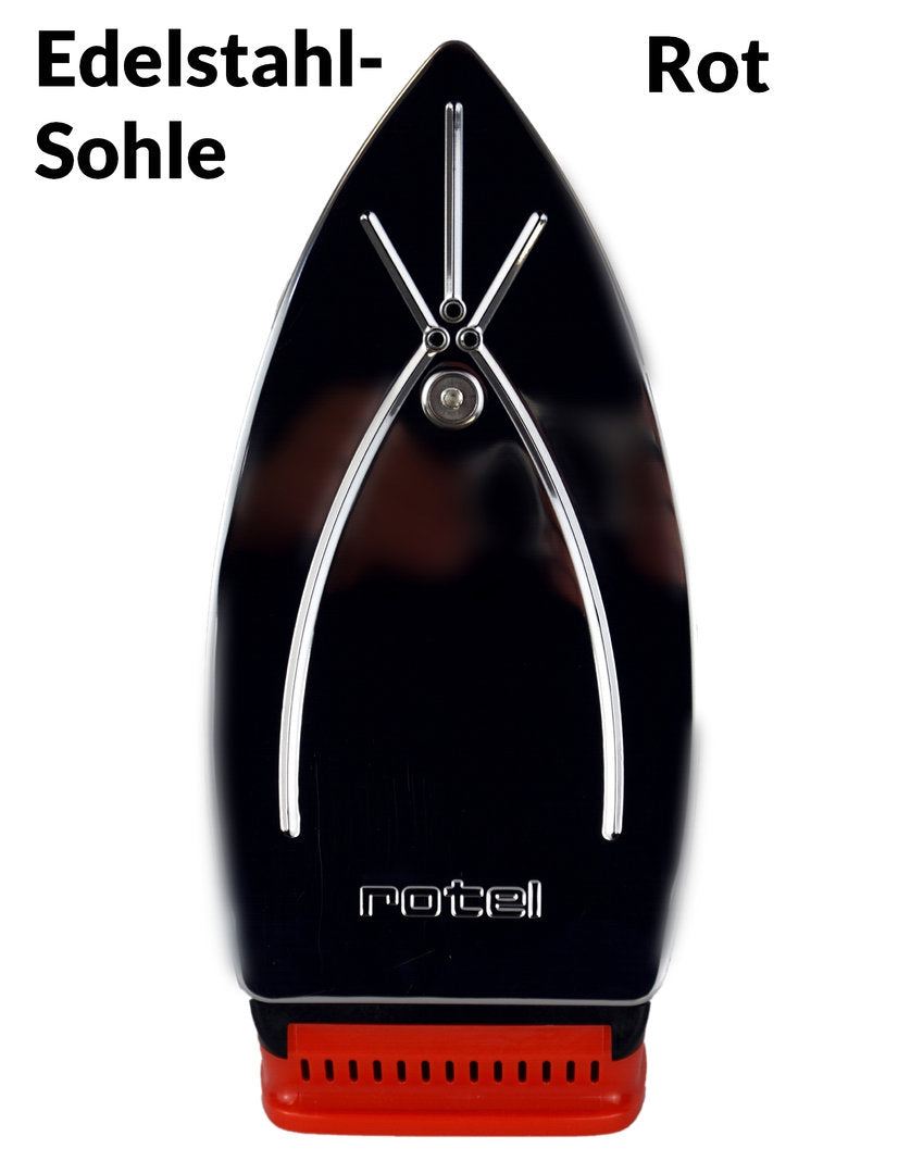 Rotel Professional Extra Edelstahlsohle Detailansicht rot