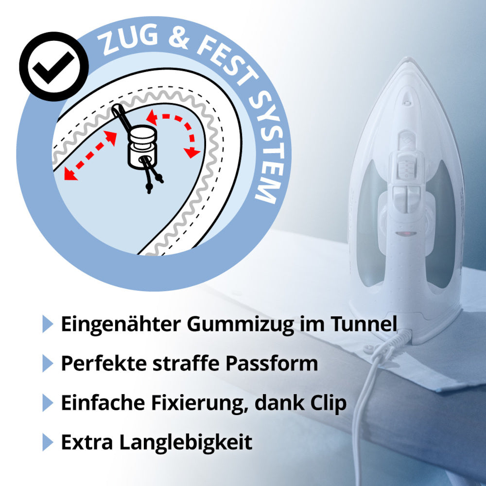 Bügelbrettbezug 148x45 Circolo Blau