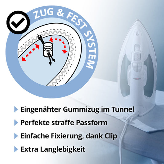 Bügelbrettbezug 145x45 Circolo blau