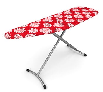 Bügelbrettbezug 140x40 roter Blütenzauber