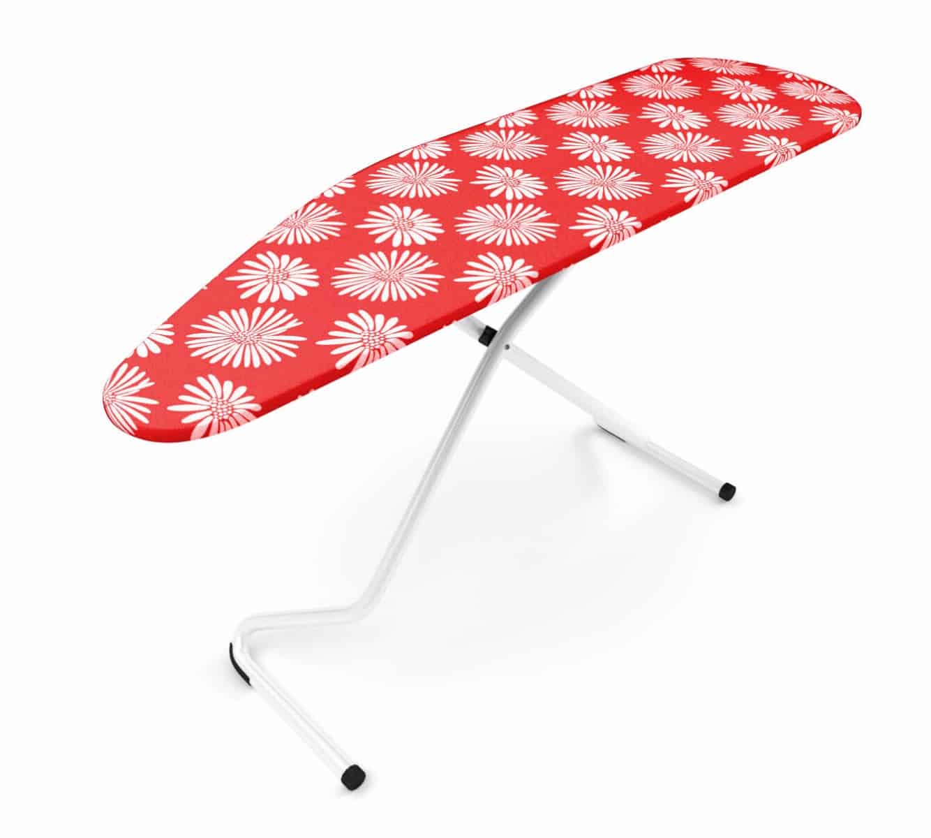 Bügelbrettbezug 145x45 roter Blütenzauber