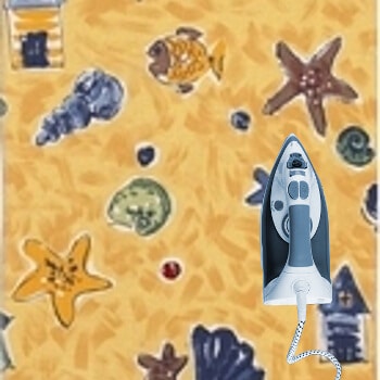 Bügeldecke Muscheln