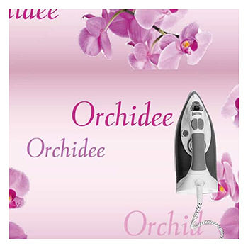 Bügeldecke Orchidee